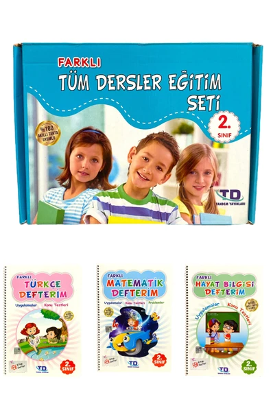 Tandem Yayınları 2.SINIF FARKLI TÜM DERSLER EĞİTİM SETİ 3 KİTAP ürün görseli 1