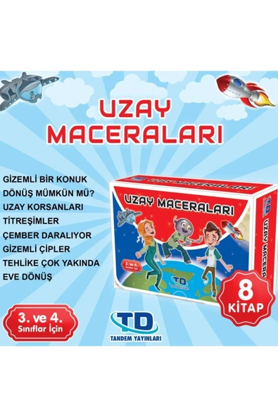 Tandem Yayınları Uzay Maceraları 3,4 Sınıf 8 Li Hık Seti ürün görseli 1