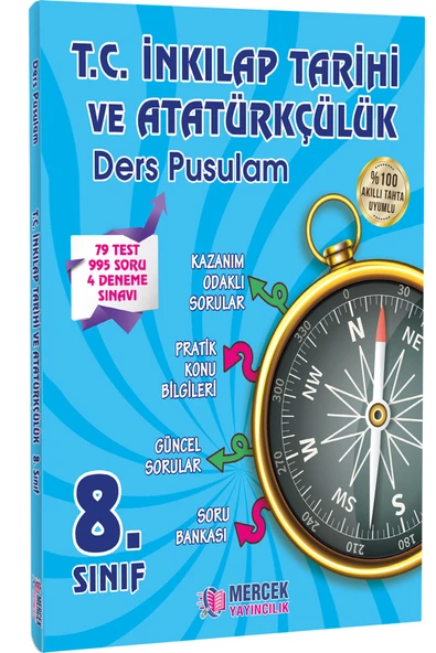 Mercek Yayıncılık 8.Sınıf T.C. İnkılap Tarihi ve Atatürkçülük Ders Pusulam ürün görseli 1