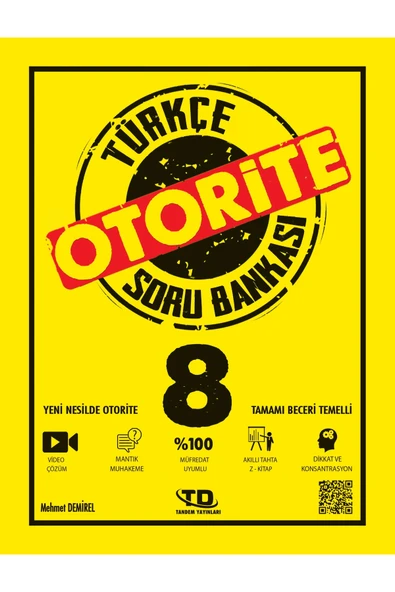 Tandem Yayınları 8. Sınıf T.C. İnkılap Tarihi ve Atatürkçülük Otorite Soru Bankası ürün görseli 1