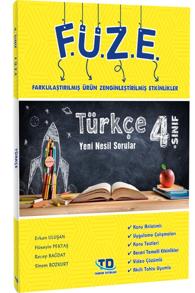 Tandem Yayınları 4. Sınıf Füze Türkçe Yeni Nesil Soru Bankası ürün görseli 1