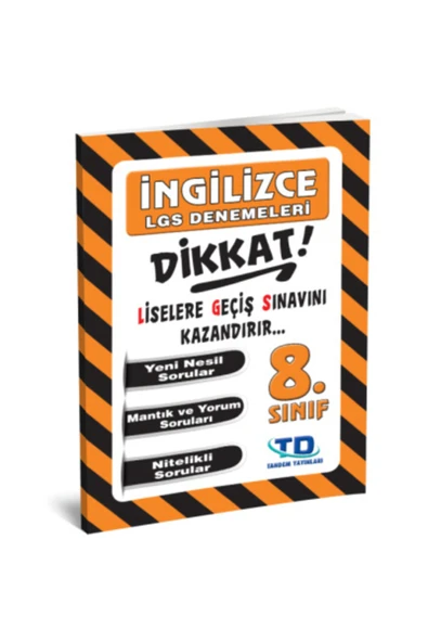 Tandem Yayınları 8.sınıf Lgs İngilizce Dikkat Denemeleri ürün görseli 1