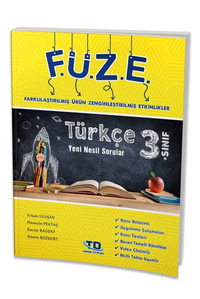 Tandem Yayınları 3. Sınıf Türkçe FÜZE Türkçe Yeni Nesil Sorular / Kolektif / Tandem Yayınları ürün görseli 1