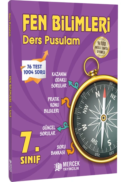 Mercek Yayıncılık 7. Sınıf Fen Bilimleri Ders Pusulam ürün görseli 1