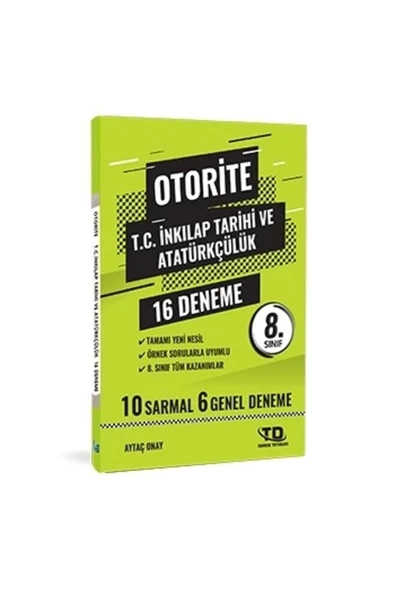 Tandem Yayınları Otorite Inkılap Tarihi Ve Atatürkçülük 8. Sınıf 16 Deneme ürün görseli 1