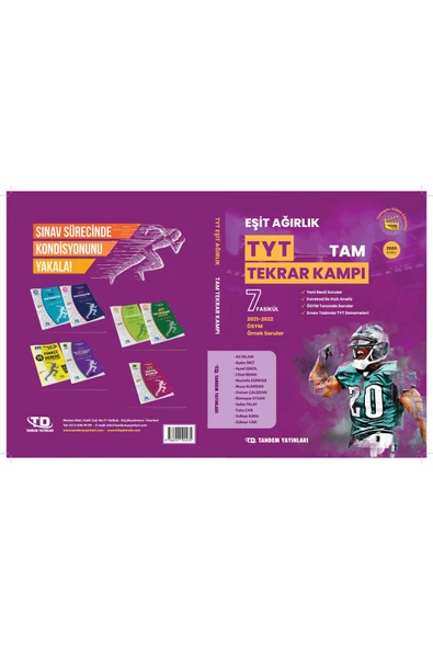 Tandem Yayınları TYT Eşit Ağırlık Tam Tekrar Kamp Soru Bankası 7 Fasikül ürün görseli 1