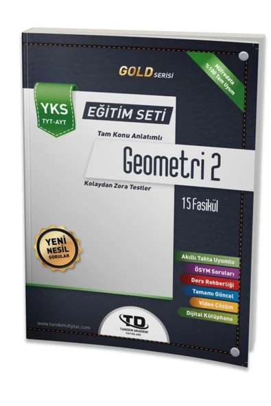 Tandem Yayınları Tyt&Ayt Geometri Gold Serisi 2 Eğitim Seti 9786050678673 ürün görseli 1