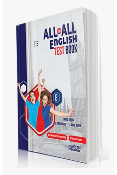 newstep publishing 8.SINIF ALL in ALL TEST BOOK İNGİLİZCE KİTAP ürün görseli 1