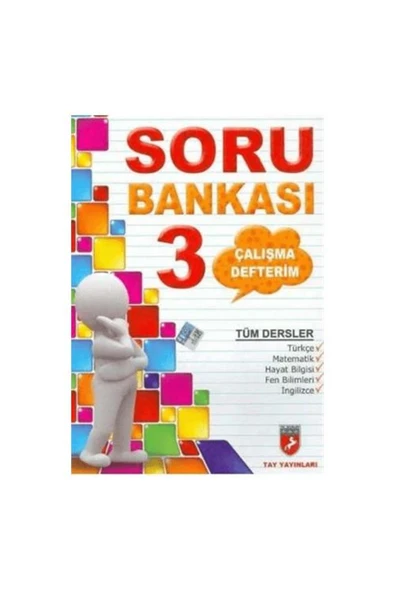 Tay Yayınları TAY Çalışma Defterim Tüm Dersler Soru Bankası 3. Sınıf ürün görseli 1