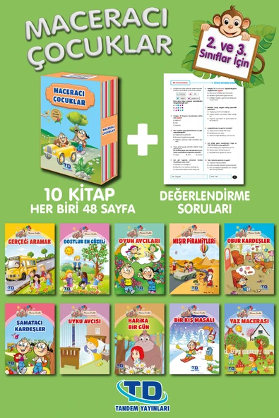 Tandem Yayınları 2. Ve 3. Sınıf Maceracı Çocuklar Dizisi (10 KİTAP TAKIM) ürün görseli 1