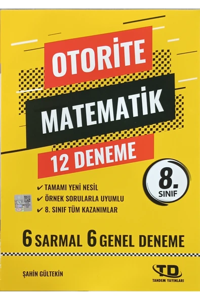 Tandem Yayınları Tandem Yayınları Otorite 8. Sınıf Matematik Deneme ürün görseli 1
