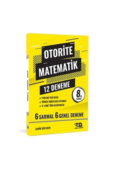Tandem Yayınları 8. Sınıf Matematik 12 Li Otorite Denemeleri ürün görseli 1