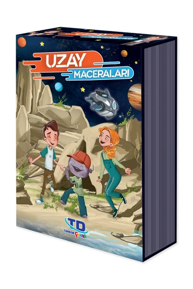 Tandem Yayınları UZAY MACERALARI DİZİSİ KUTULU ( 8 KİTAP ) + değerlendirme soruları ürün görseli 1