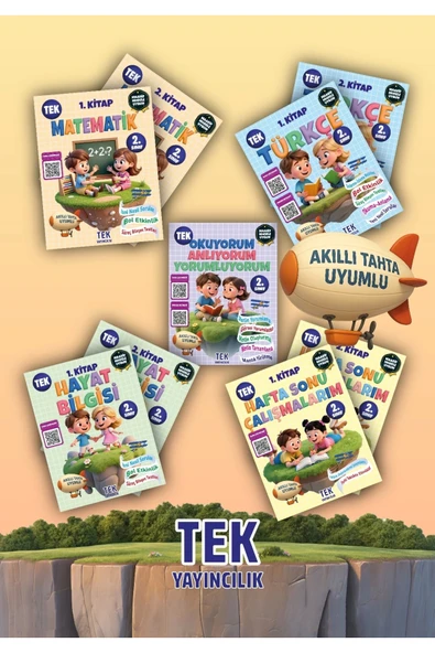 Tandem Yayınları 2. Sınıf Eğitim Seti Tüm Dersler 9 Kitap ürün görseli 1