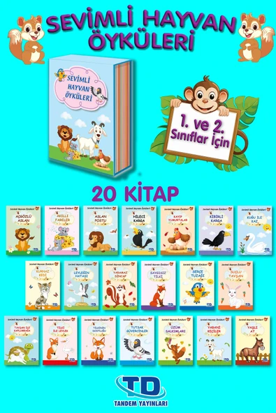 Tandem Yayınları SEVİMLİ HAYVAN ÖYKÜLER 20 KİTAP - Resim 2