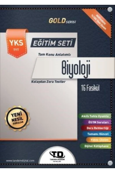 Tandem Yayınları Tyt Biyoloji Konu Anlatımlı Fasikül Eğitim Seti ürün görseli 1