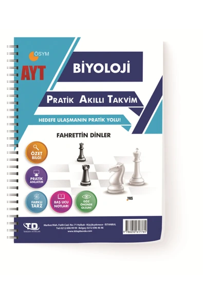 Tandem Yayınları Tandem Ayt Biyoloji Pratik Akıllı Takvim ürün görseli 1