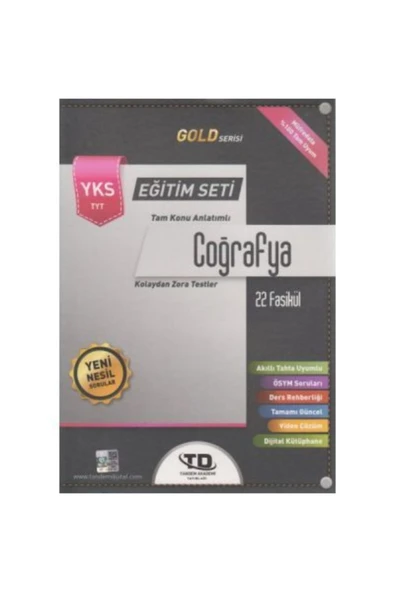 Tandem Yayınları Tyt Coğrafya Eğitim Seti Gold Serisi ürün görseli 1