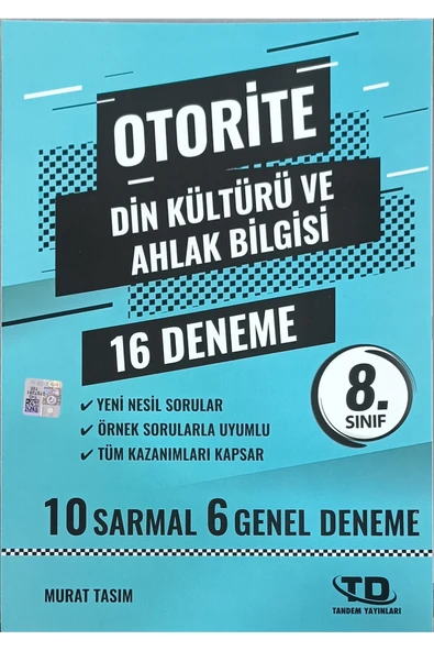 Tandem Yayınları Tandem Yayınları Otorite 8. Sınıf Din Kültürü 16lı Deneme ürün görseli 1