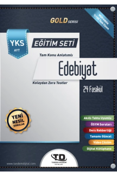 Tandem Yayınları Ayt Edebiyat Konu Anlatımlı Fasikül Eğitim Seti ürün görseli 1