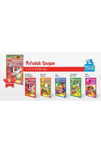 Tandem Yayınları Pofuduk Tavşan Serisi Büyük Boy 5 Kitap ürün görseli 1
