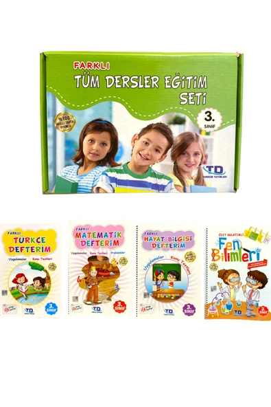 Tandem Yayınları 3.SINIF FARKLI TÜM DERSLER EĞİTİM SETİ 4 KİTAP ürün görseli 1