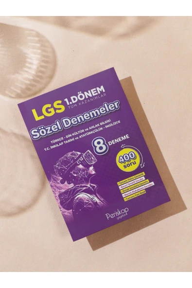 Tandem Yayınları LGS 1.DÖNEM TÜM KAZANIMLAR SÖZEL DENEMELER 8 DENEME+400 SORU ürün görseli 1