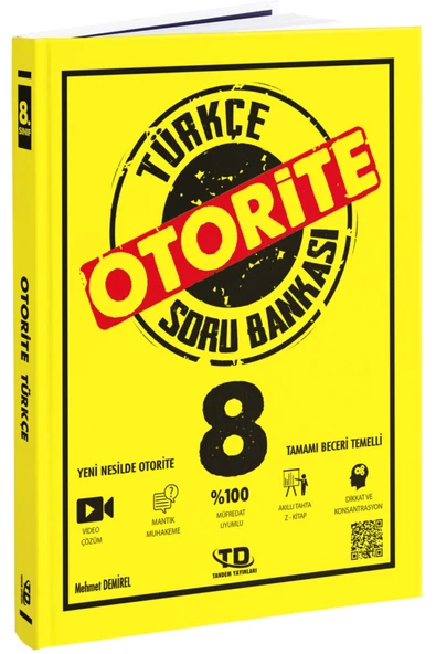Tandem Yayınları Otorite 8. Sınıf Türkçe Soru Bankası ürün görseli 1
