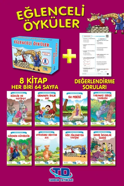 Tandem Yayınları 3. Ve 4. Sınıflar Için Eğlenceli Öyküler 8 Kitap Kutulu Set ürün görseli 1