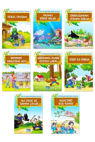 Tandem Yayınları 2. Ve 3. Sınıflar Için Öykü Ve Masal Dünyası 8 Kitap Kutulu Set ürün görseli 1