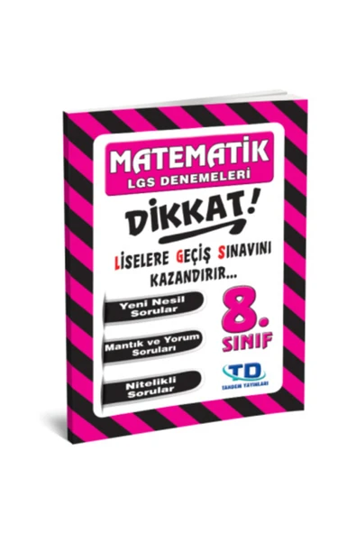 Tandem Yayınları 8.sınıf Lgs Matematik Dikkat Denemeleri ürün görseli 1