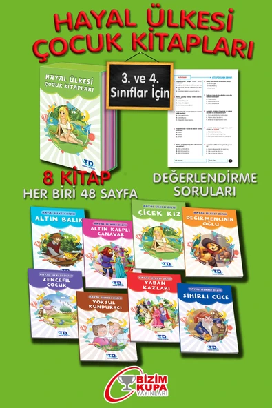 Tandem Yayınları Hayal Ülkesi Çocuk Kitapları 8 Kitap Kutulu Set ürün görseli 1