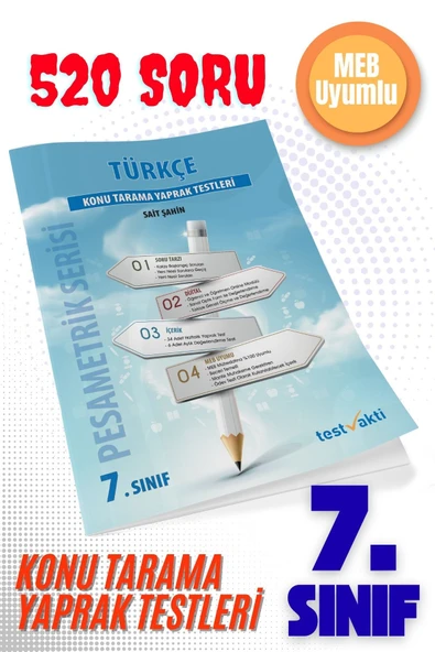 Tandem Yayınları PESA 7.Sınıf Türkçe Kds ürün görseli 1