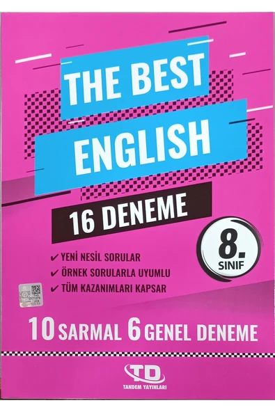 Tandem Yayınları Tandem Yayınları Otorite 8. Sınıf İngilizce 16lı Deneme ürün görseli 1