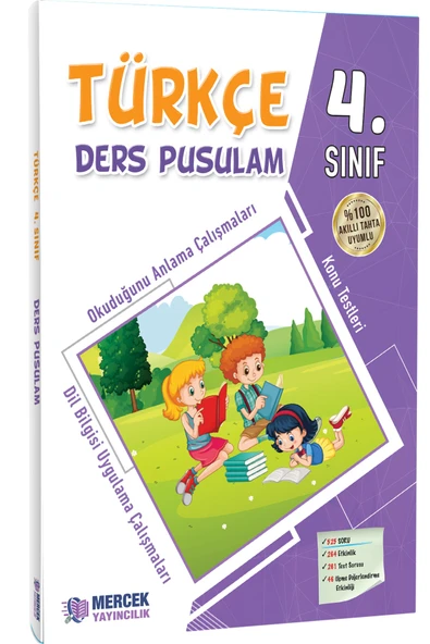 Mercek Yayıncılık 4. Sınıf Türkçe Ders Pusulam ürün görseli 1