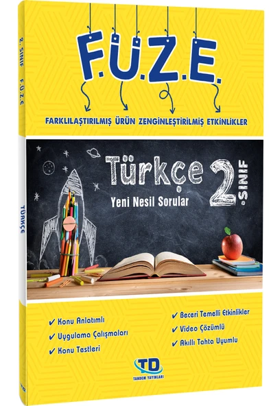 Tandem Yayınları 2. Sınıf Füze Türkçe Konu Anlatımlı Soru Bankası ürün görseli 1