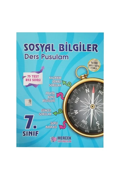 Mercek Yayıncılık Mercek Sosyal Bilgiler Ders Pusulam Soru Bankası 7. Sınıf ürün görseli 1