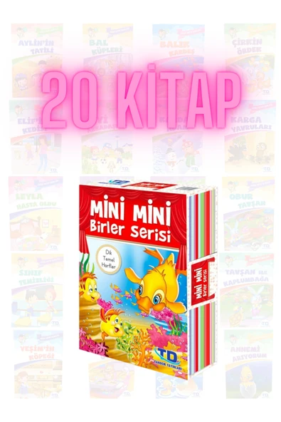 Tandem Yayınları MİNİ MİNİ BİRLER SERİSİ ÇOCUK KİTAPLARI 20 KİTAP 1. VE 2.SINIFLAR SORU İÇERİKLİ KUTULU ürün görseli 1