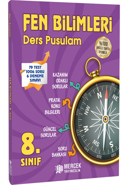 Mercek Yayıncılık 8.Sınıf Fen Bilimleri Ders Pusulam ürün görseli 1