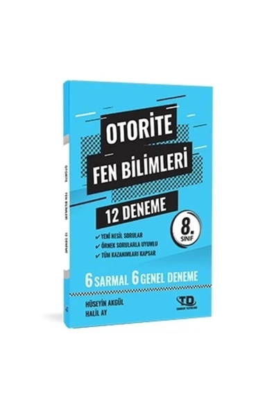 Tandem Yayınları Otorite Fen Bilimleri 12 Deneme 8. Sınıf ürün görseli 1