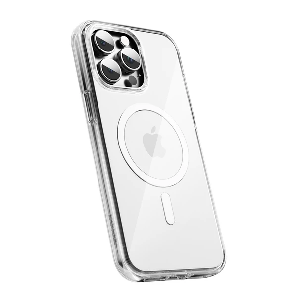 Keephone iPhone 14 Pro Max Non Yellow Şeffaf Magsafe Kılıf - Şeffaf - Resim 2