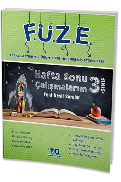 Tandem Yayınları 3. Sınıf FÜZE Hafta Sonu Çalışmalarım Yeni Nesil Sorular / Tandem Yayınları / 9786257194377 ürün görseli 1