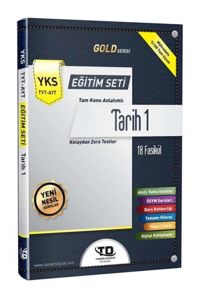 Tandem Yayınları Yks Tyt-ayt Tarih 1 Eğitim Seti Tandem Akademi Yayınları ürün görseli 1