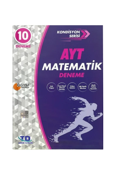 Tandem Yayınları AYT MATEMATİK DENEME KONDİSYON SERİSİ 10'LU ürün görseli 1