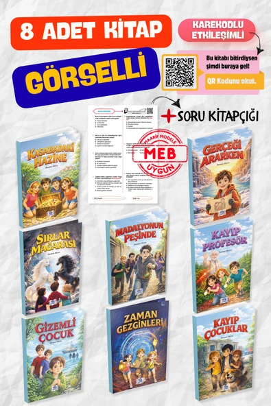 Tandem Yayınları 3. 4. sınıflar için okuma kitapları MACERA GEZGİNLERİ 8 adet görselli hikaye kitabı 8-10 yaş ürün görseli 1