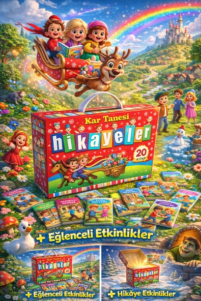 Tandem Yayınları Kar Tanesi Hikayeler Dizisi 20 Kitap Takım + Değerlendirme Kitapcığı ürün görseli 1