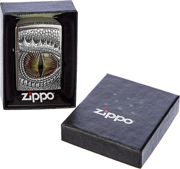Zippo Dragon Eye Emblem Dizayn Çakmak - Resim 4