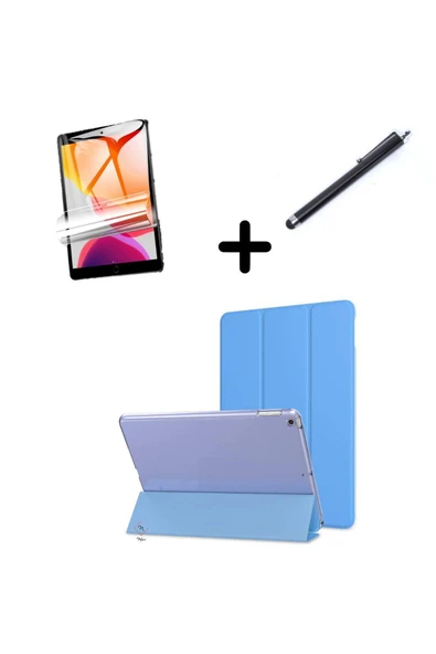 corcishop İpad Air 13 Inç 2024/2025 Uyumlu Kılıf Akıllı Smart Uyku Modlu Standlı Ekran Koruyucu Kalem ürün görseli 1