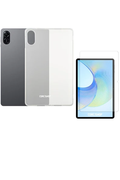 corcishop Huawei Honor Pad X9 Uyumlu Silikon Tablet Kılıf + Temperli Kırılmaz Ekran Koruyucu Cam ürün görseli 1