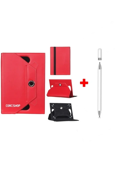 corcishop Samsung Galaxy Tab S7 11'' SM-T870 Uyumlu Kılıf Universal Standlı + Dokunmatik Tablet Kalem Stylus ürün görseli 1